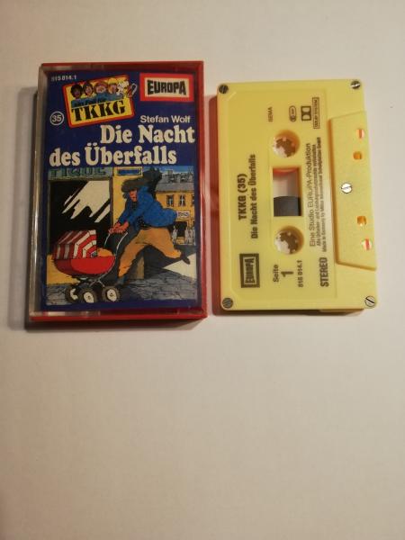 TKKG Folge 35 Die Nacht des Überfalls 5-fach geschraubt Gelb 515814.1 Europa(Großes Fenster)